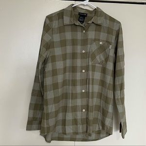 Burton Green Plaid Flannel Shirt Men’s Small